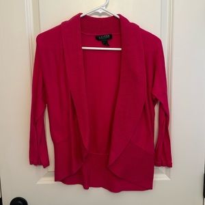Lauren Ralph Lauren fushia cardigan sweater‎